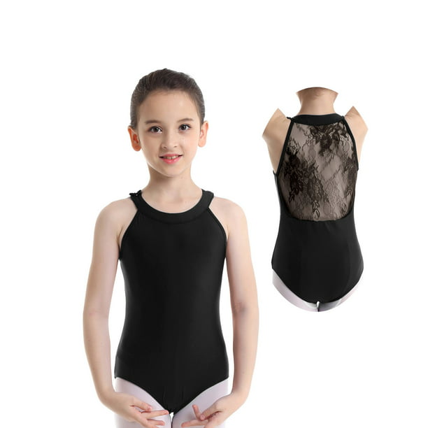 Kids Girls Ballet Dance Leotard Sleeveless Bodysuit Gymnastics Jumpsuit Costumes